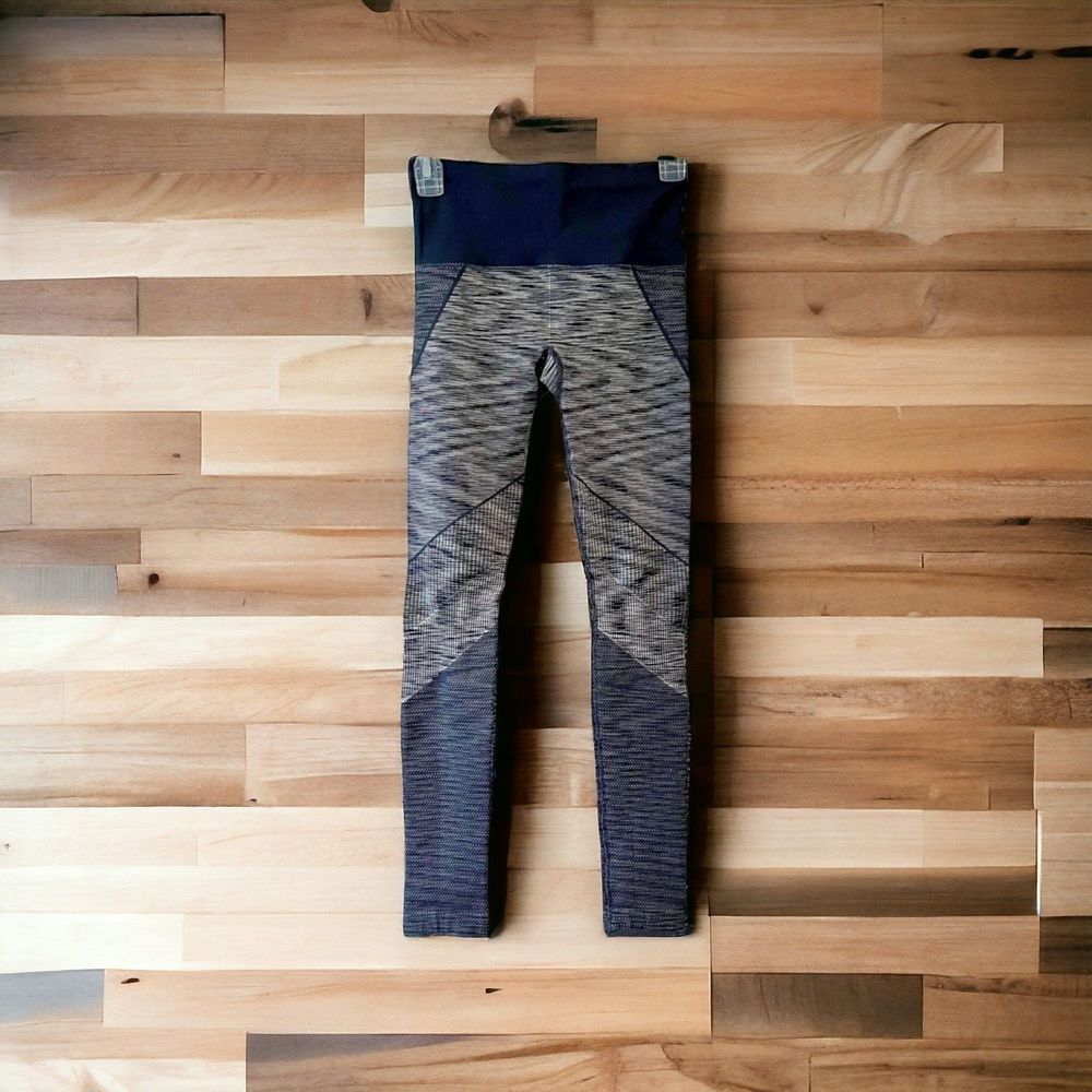 Athleta High Rise Leggings/ Tights Navy Blue Medium